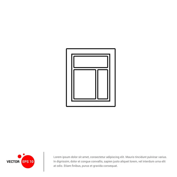 Значок двери дома — стоковый вектор