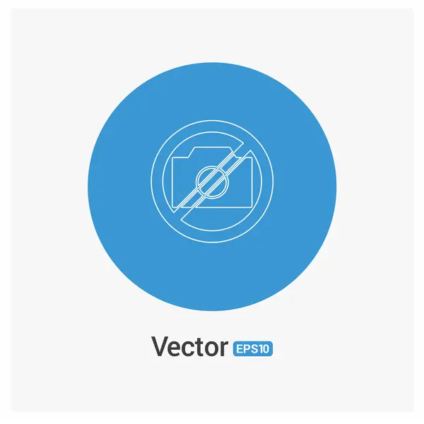 Fotó nem engedélyezett ikon — Stock Vector
