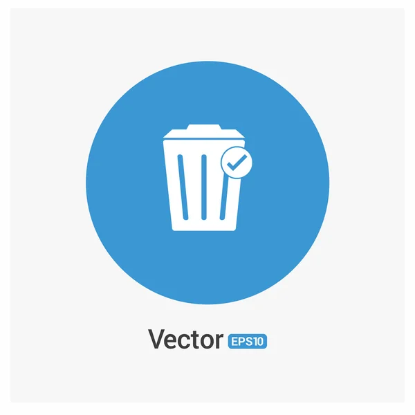 Icône panier poubelle — Image vectorielle