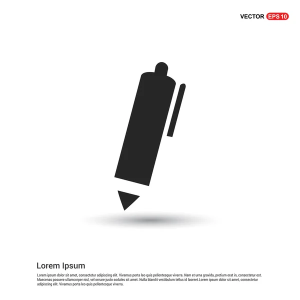 Escritura icono pluma — Vector de stock