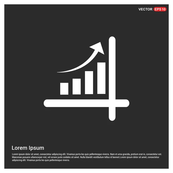 Oszlopdiagram ikon — Stock Vector