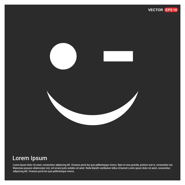 Icono de cara sonriente — Vector de stock