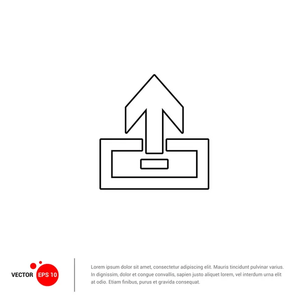 Télécharger sur l'icône du disque — Image vectorielle