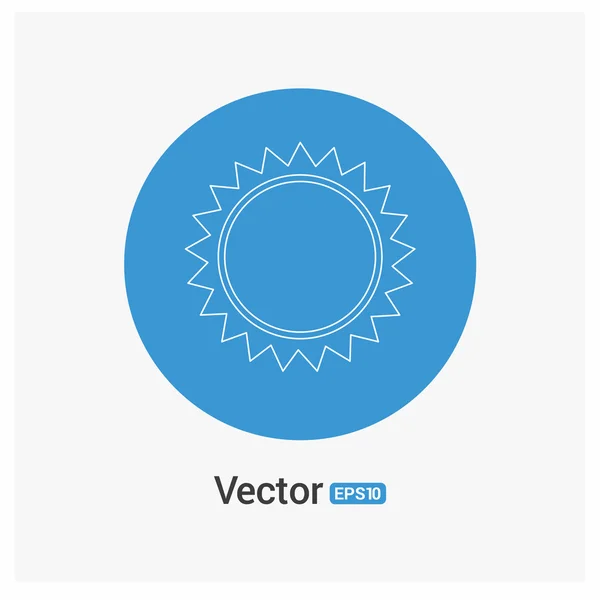 Zon weerpictogram — Stockvector