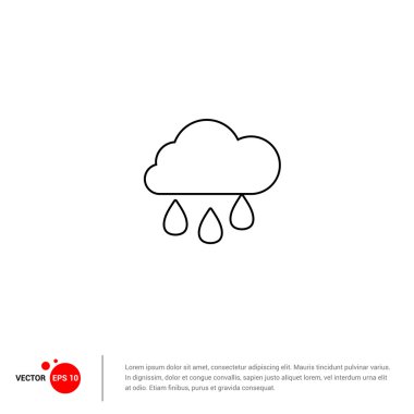 Bulut Weather simge yağmur  