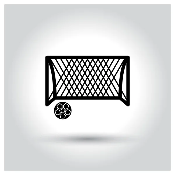 足球球和目标图标 — 图库矢量图片