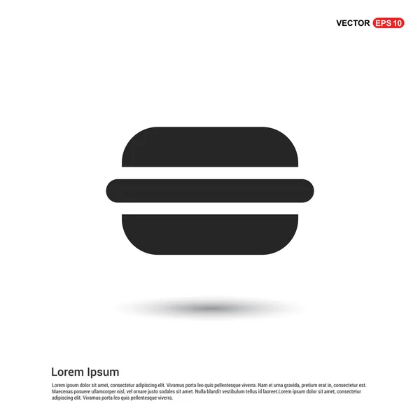 Comida rápida, hamburguesa icono — Vector de stock