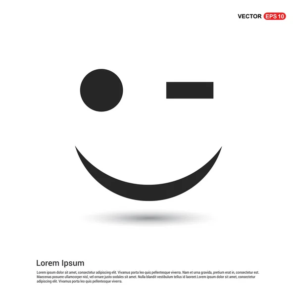 Smiley face icon — Stock Vector