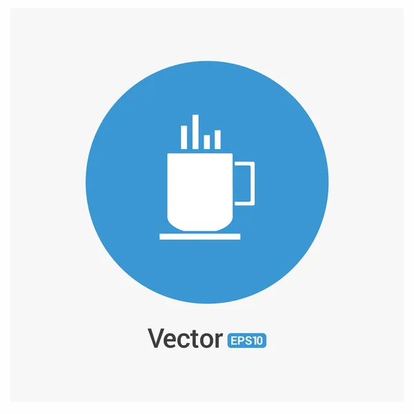 Warme drank pictogram — Stockvector