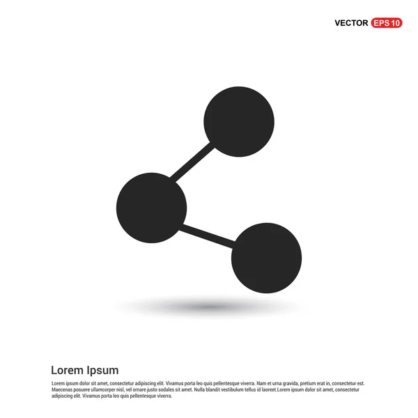 Ikona webové molekuly — Stockový vektor