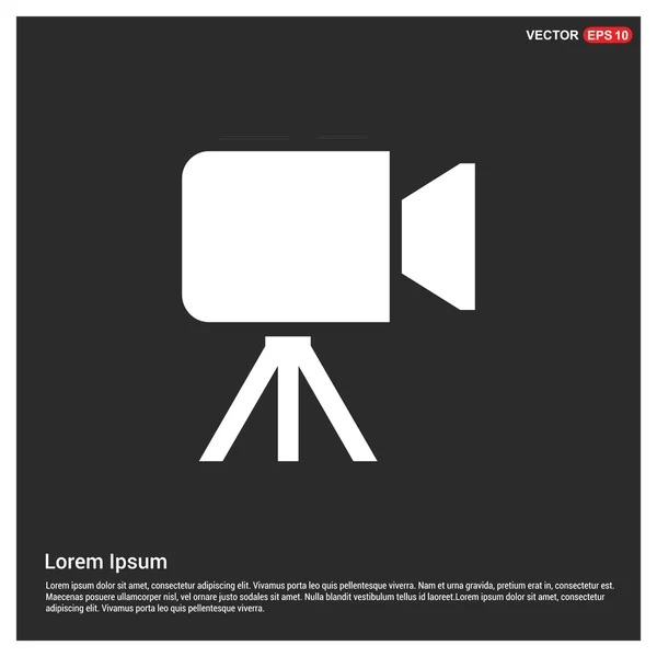 Icono de cámara de vídeo — Vector de stock