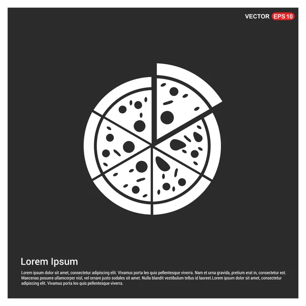 Икона классической пиццы — стоковый вектор