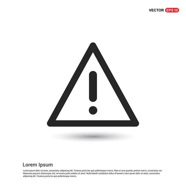 Warning caution sign icon — Stock Vector