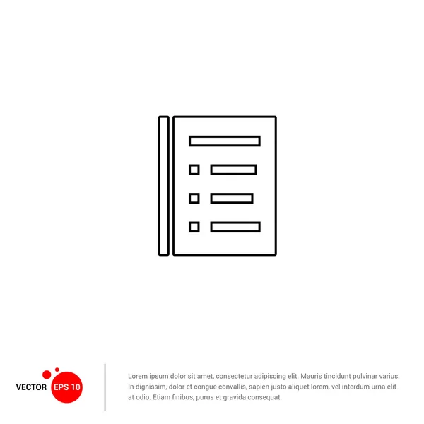 记事本图标，平面设计. — 图库矢量图片