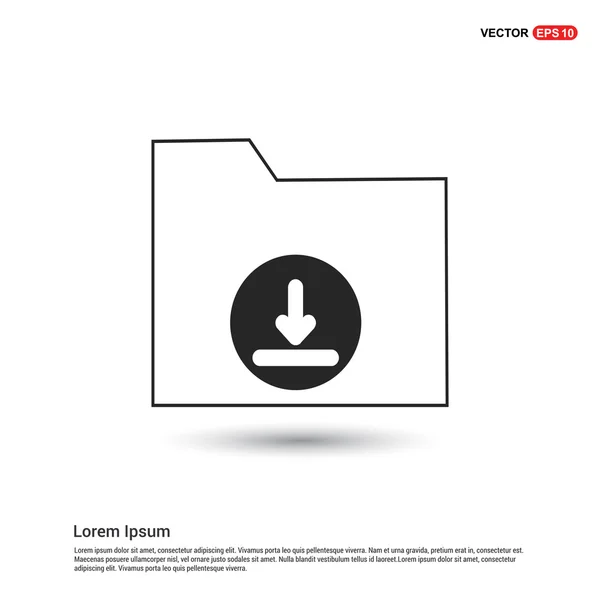 Carpeta icono web — Vector de stock