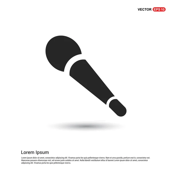 Pictograma icono del micrófono — Vector de stock