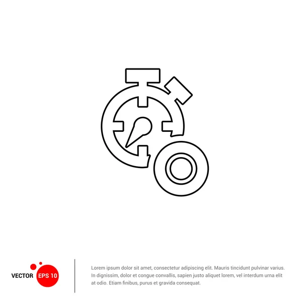 Temporizador, ícone de cronômetro —  Vetores de Stock