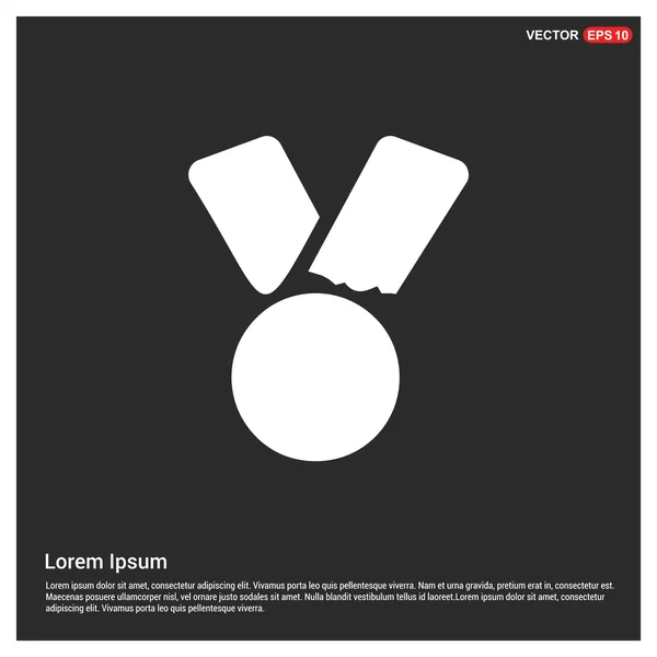 Medaille award pictogram — Stockvector