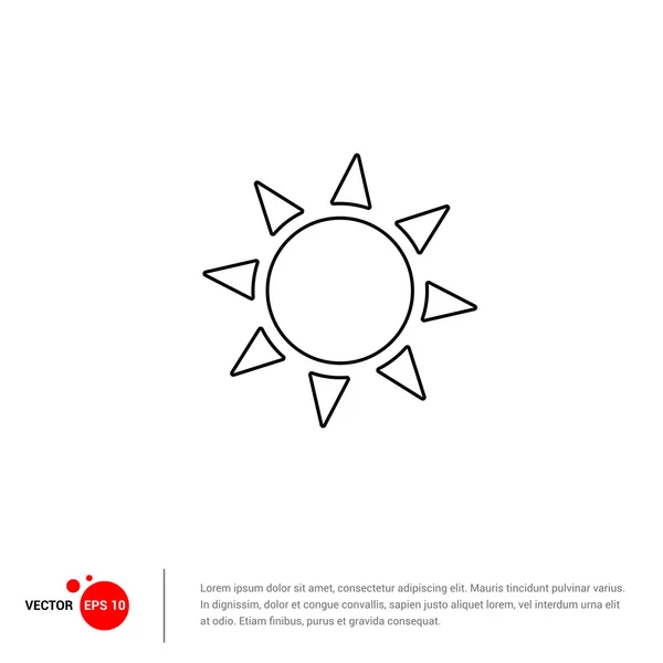 Wetter Sonne Symbol Logo — Stockvektor