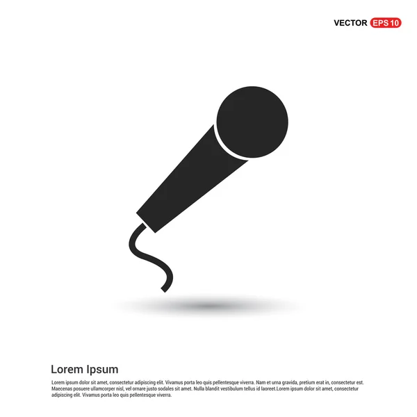 Ícone de microfone de voz —  Vetores de Stock
