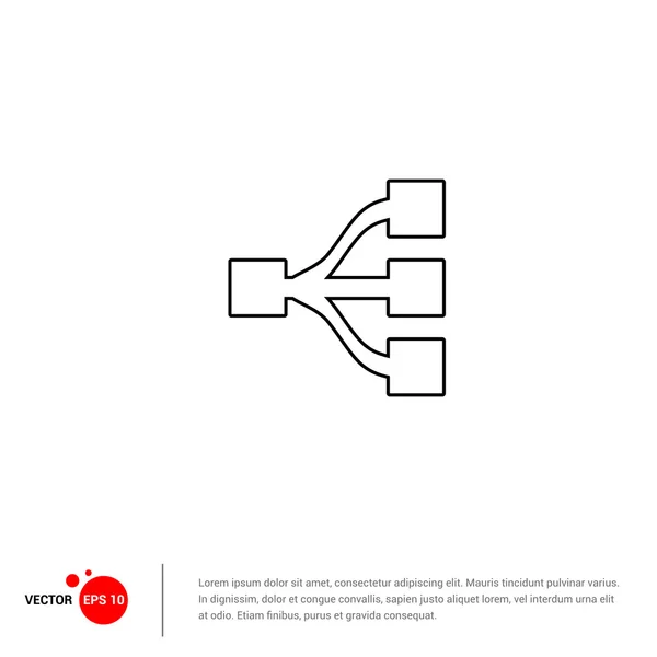 Icono de conexión USB — Archivo Imágenes Vectoriales
