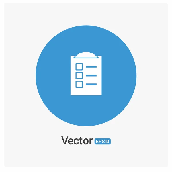 Jegyzettömb ikon, lapos kivitel. — Stock Vector