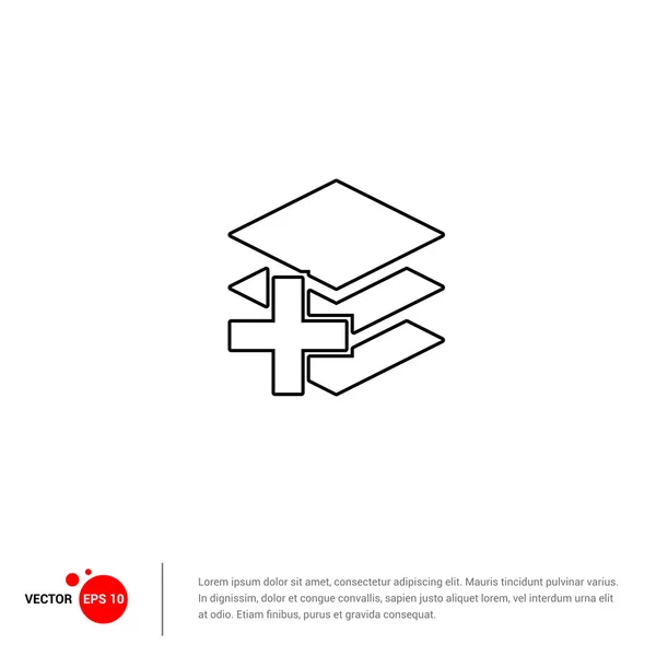 Schema Icona carte vuote — Vettoriale Stock