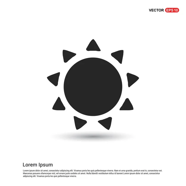 Icono del sol de verano — Vector de stock