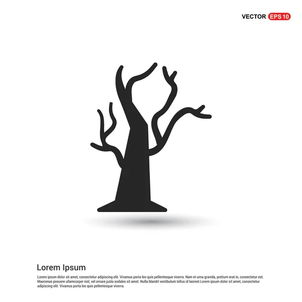 Icono del árbol de Halloween . — Vector de stock