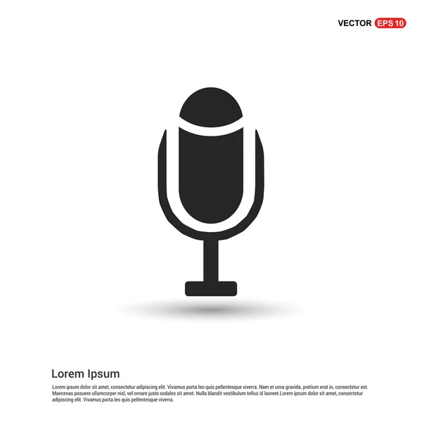Voice microphone icon — Stock Vector