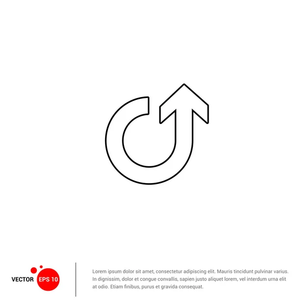 Icono de flecha web — Vector de stock
