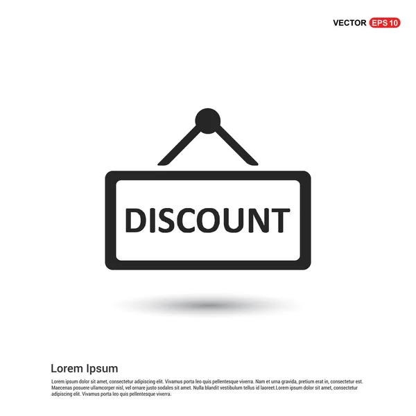 Discount board sign icon — Stock Vector