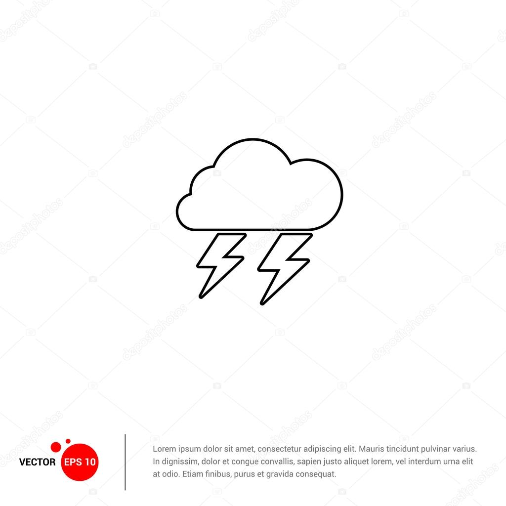 thunderstorm weather icon