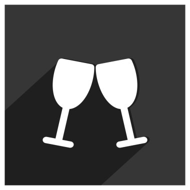 Şampanya bardağı simgesi.