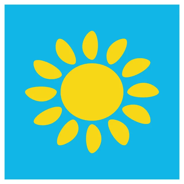 Ilustração do ícone do sol — Vetor de Stock