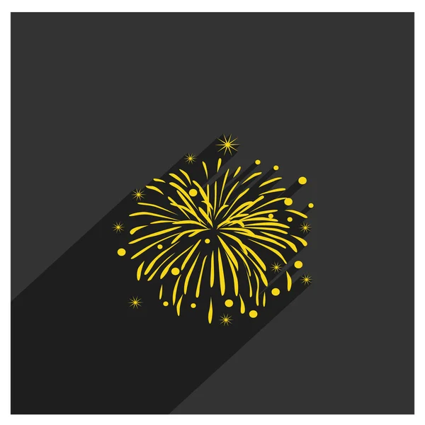 Feuerwerk Ikone Web-Illustration — Stockvektor