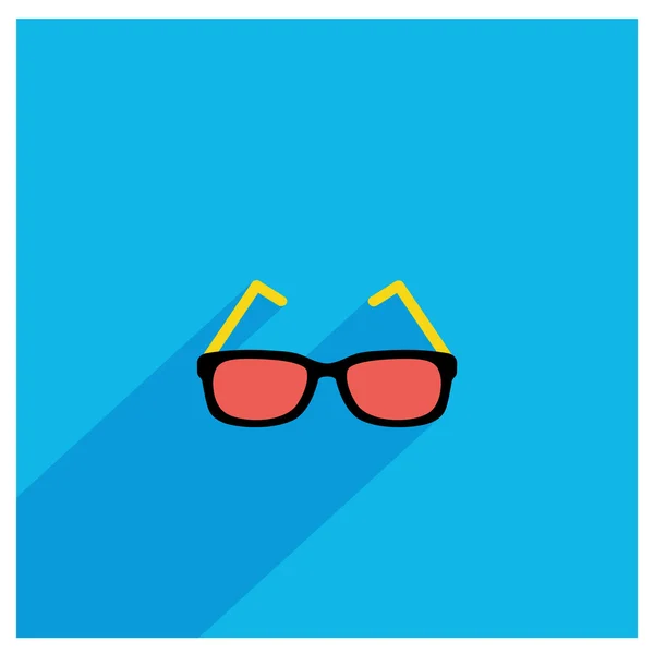 Gafas de sol Icono plano — Vector de stock