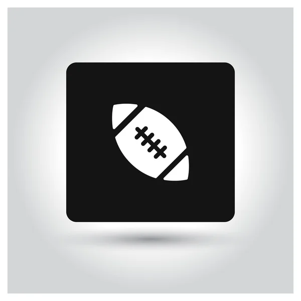 Icona della palla da rugby — Vettoriale Stock