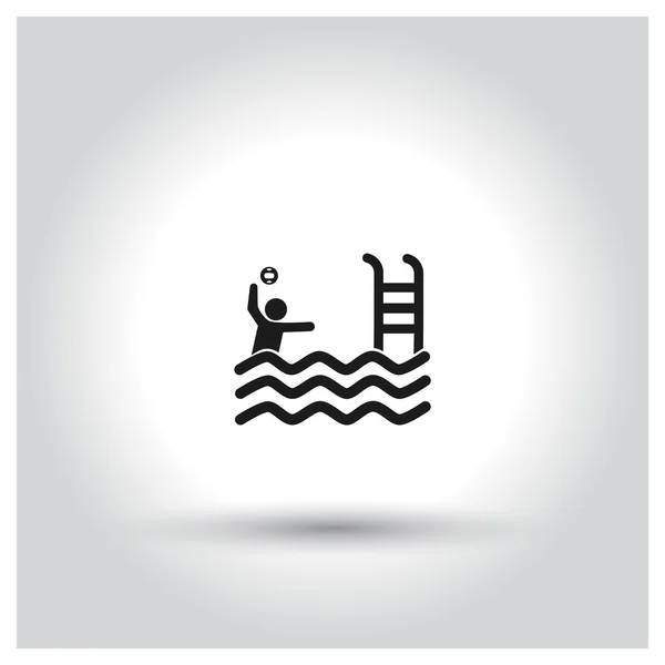 Icono de la piscina — Archivo Imágenes Vectoriales