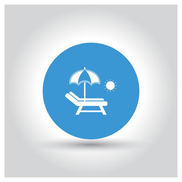 Икона пляжного зонтика