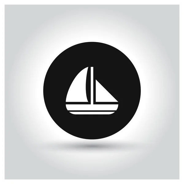 Pictogram van de regatta zeilen — Stockvector