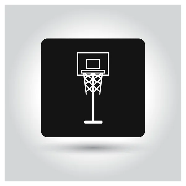 Значок баскетбольной площадки — стоковый вектор