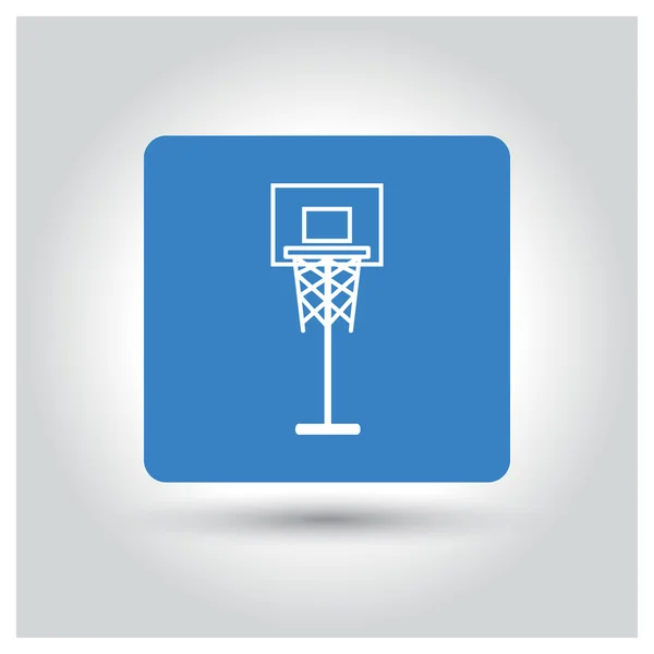 Basketbol mahkeme simgesi — Stok Vektör