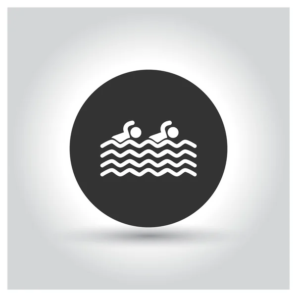 Icône de la piscine familiale — Image vectorielle