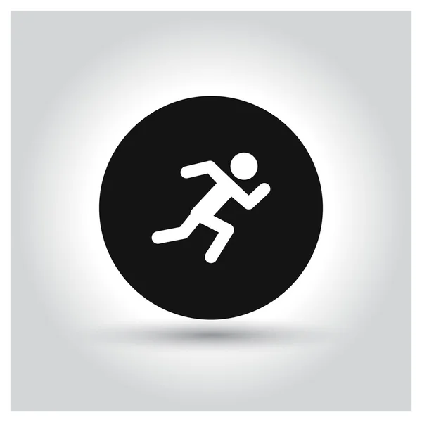 Correr icono atleta — Archivo Imágenes Vectoriales