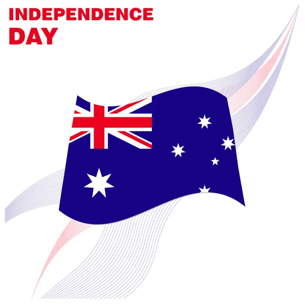 Día de la Independencia Australiana — Archivo Imágenes Vectoriales