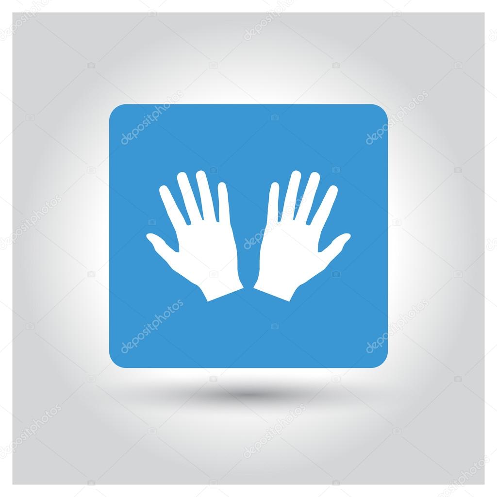 Garden Gloves icon, vector illustration