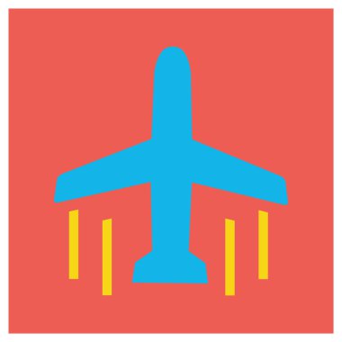 uçak işareti simgesi 