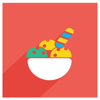 Bisküvi simgesi ile dondurma