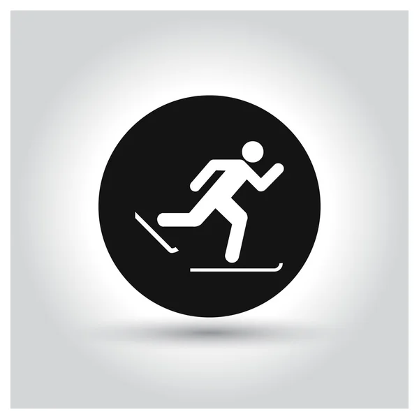 Icono de esquí deportivo — Archivo Imágenes Vectoriales